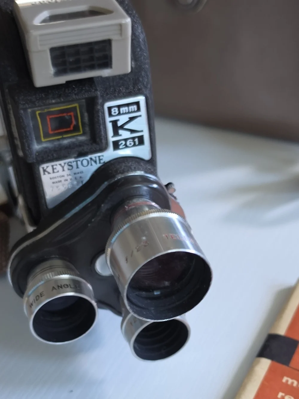 Keystone K-261 Non-Reflex Standard 8mm Movie Camera Not Tested